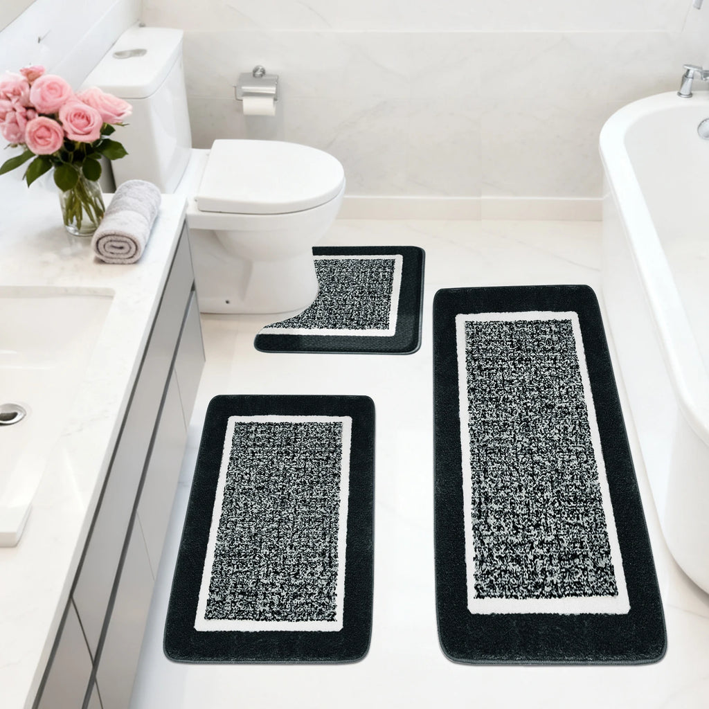 Super Absorbent Bath Mat Memory Foam Carpet Non-slip Bathroom Rug Bathtub Side Floor Rugs Shower Room Doormat Toilet Footpad