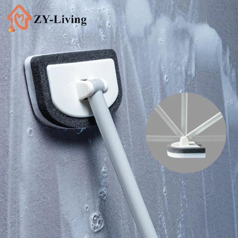 Bathroom Sponge Cleaning Brush Multi-Functional Tool Long Handle Removable Household Floor Bathtub Brushes Ceramic Tile Brush