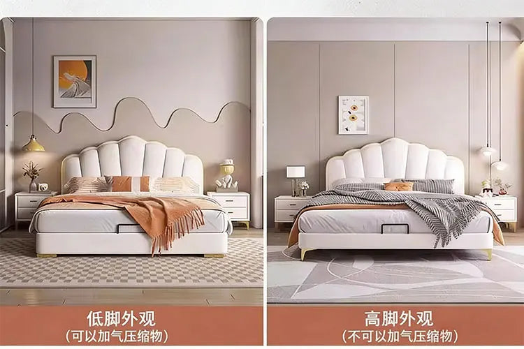 Modern Wooden Bed Bedroom Princess Design Sleeping Floor Mobile Girls Luxury Bed Children Letto Matrimoniale Hotel Furniture