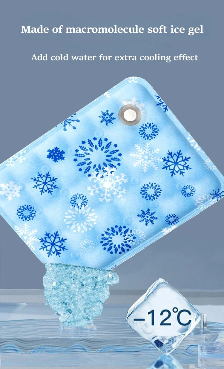Dog Cooling Mat Summer Ice-Cooled Pet Cooling Bed Portable and Durable Indoor and Outdoor Use for Small Large Dogs
