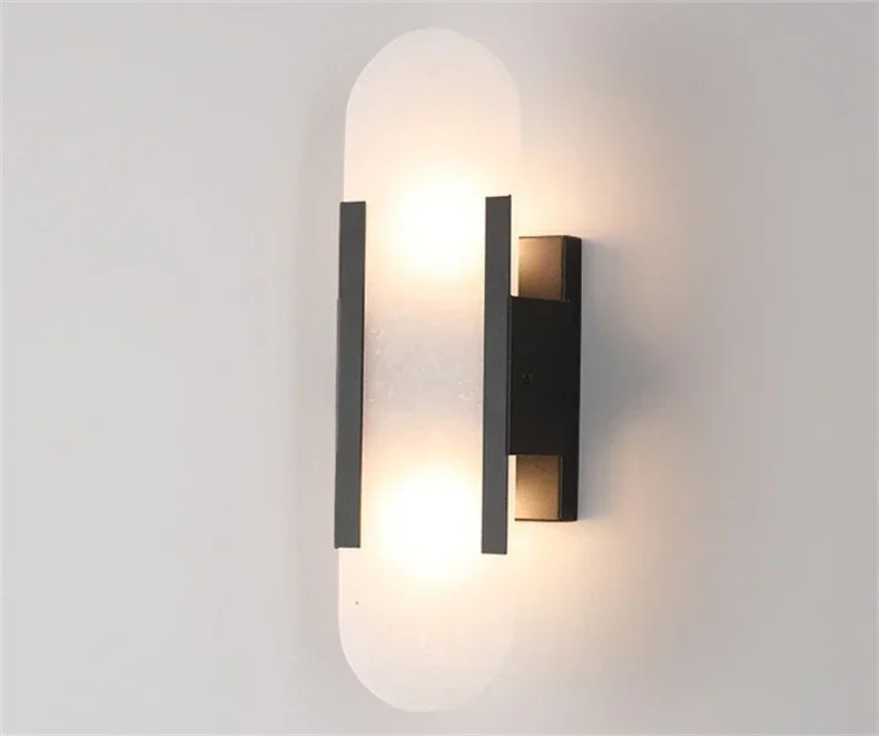 Modern Nordic High-End Marble Bedroom Bedside Lamps Living Room Wall Lighting Elegant Room Decor Marble Interior Wall Led Lights