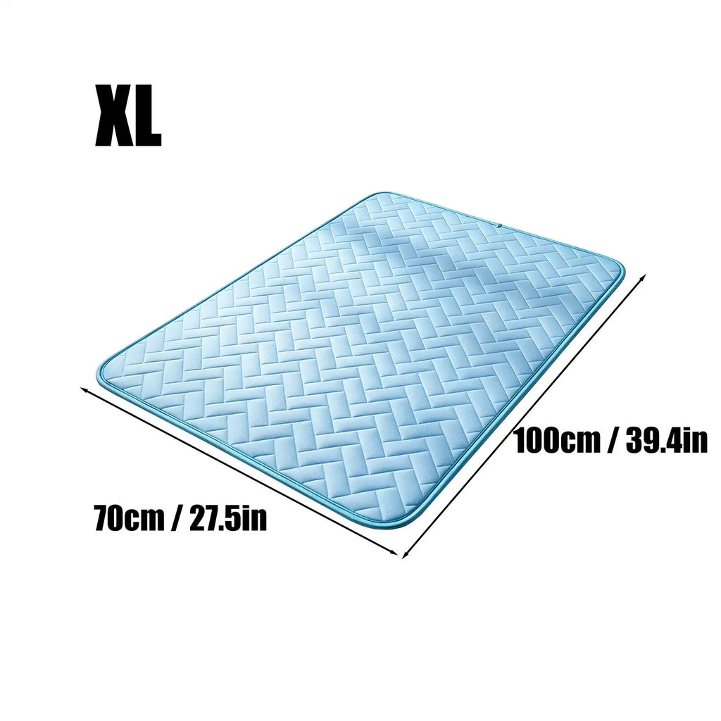 Pet Cooling Mat Pet Ice Silk Cold Pad Dog Foldable Cooling Mat for Outdoor Indoor Backyard Balcony Home Living Room Bedroom