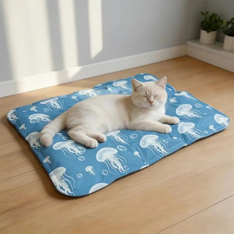 Cooling Ice Mat For Pets Non Toxic Summer Dog Cat Self Cooling Gel Pad Bed Crate Sofa Floor