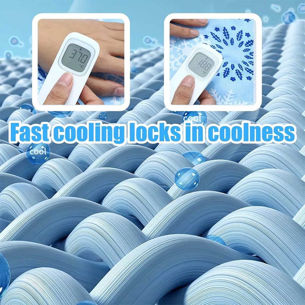 Pet Cooling Mat, Polymer Soft Ice Gel Cool Pad, Waterproof Wear Resistant, Summer Heat Relief Cooling Cushion for Dogs & Cats