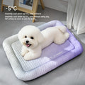 Cooling Bean Dog Mat, Summer Ice Silk Bed, Breathable Cooling Pad, Special Summer Cool Nest for Small Dogs Indoor Rest