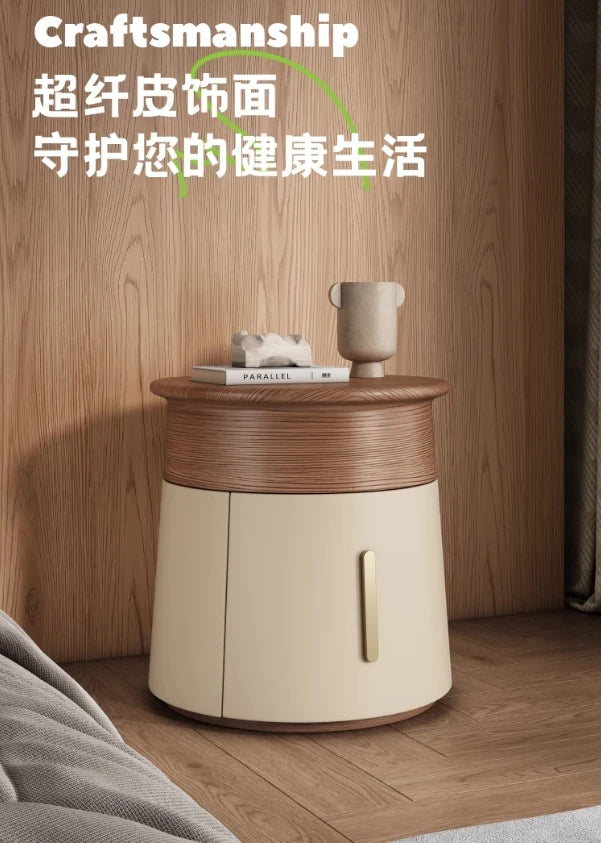 Creative Design Small Bedside Table Space Saving Drawers Storage Nightstand Unique Trendy Mesa De Noche Bedroom Furniture