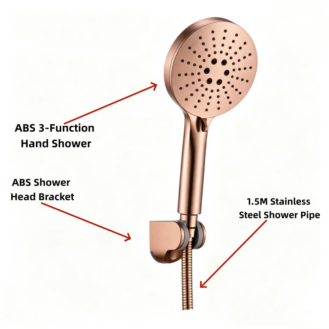 Bathroom 3 Functions Handheld High-pressure Water-Saving Shower Head Hardware Accessories High Qualit ABS Hand-Hold Shower