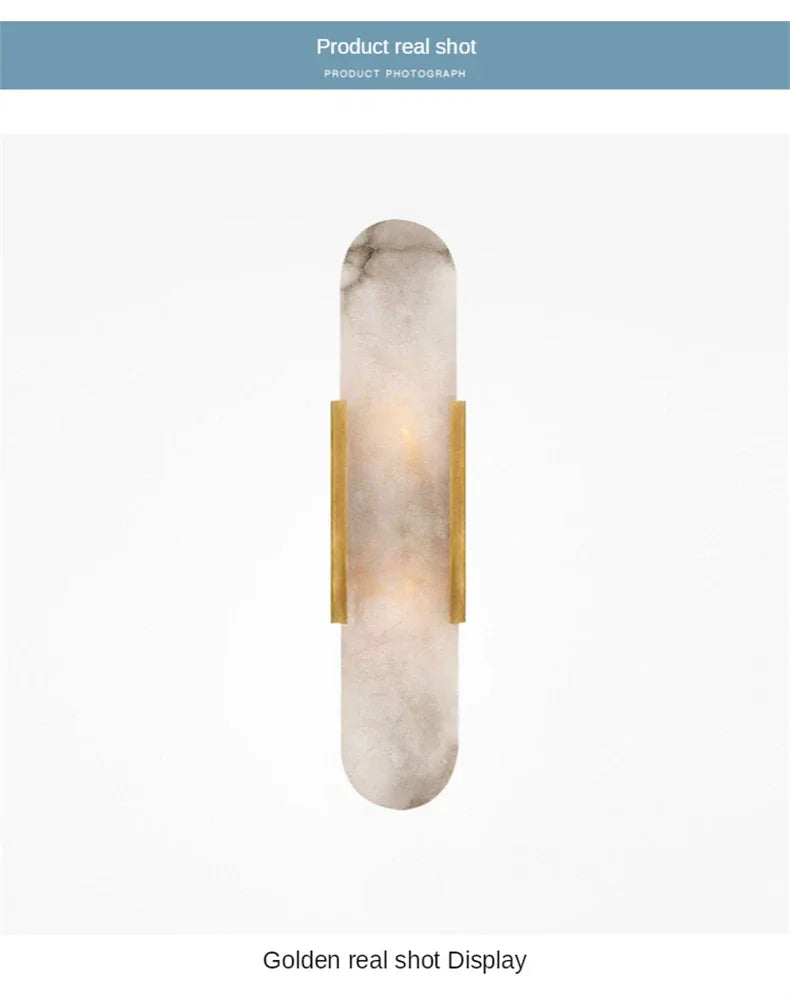 Modern Nordic High-End Marble Bedroom Bedside Lamps Living Room Wall Lighting Elegant Room Decor Marble Interior Wall Led Lights