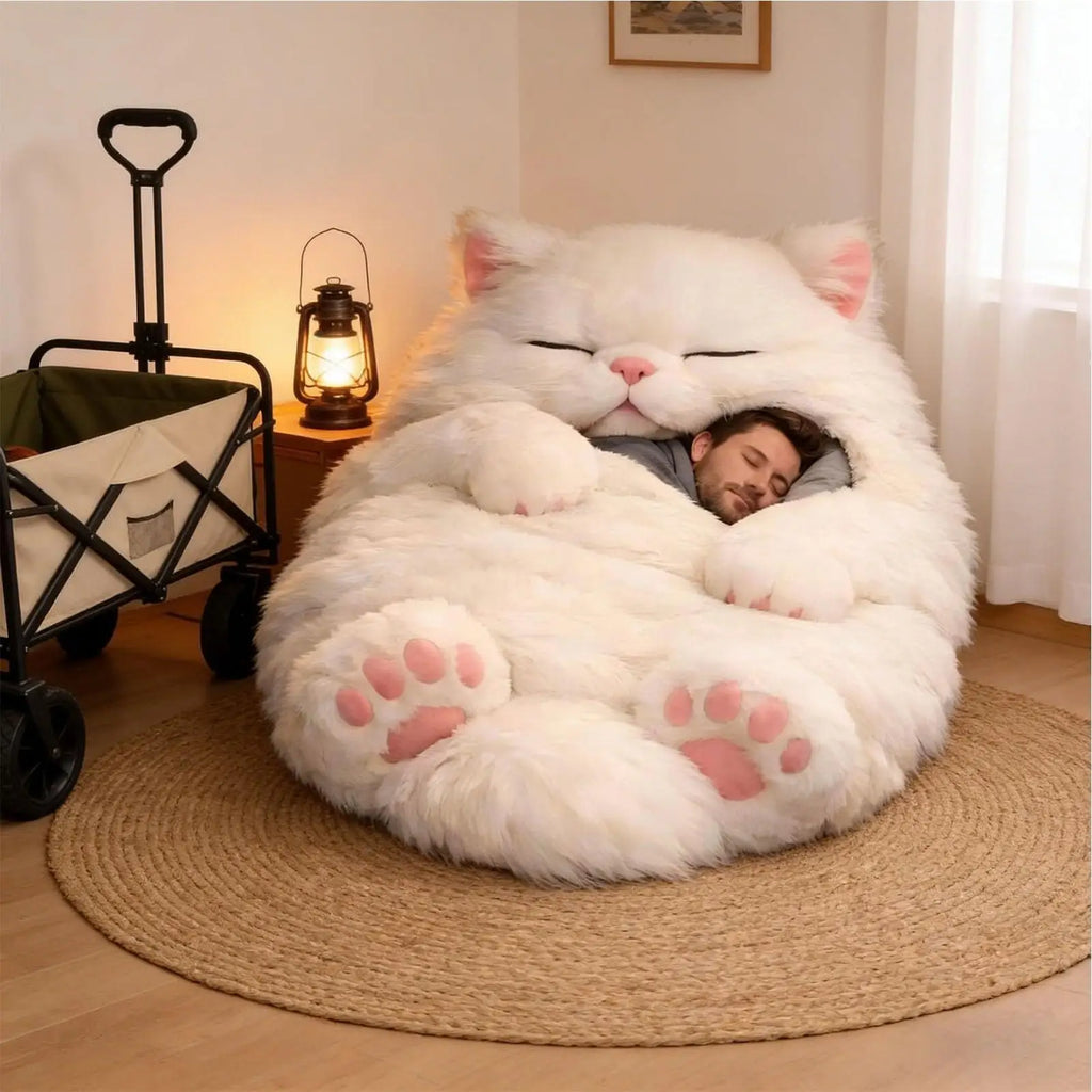 Adult Sleeping Bag Soft Warm Room Decor Cat Envelope Warm Sleeping Bag For Indoor Home Bedroom Living Room Apartment Dorm Hotel