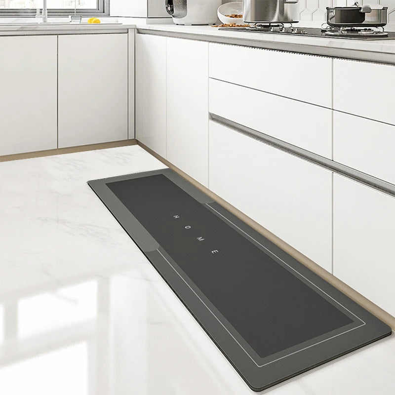 Kitchen Absorbent Mat Non-Skid Waterproof Wipeable Comfort Standing Kitchen Rugs and Mats Wipeable Wash Free Long Strip Carpet