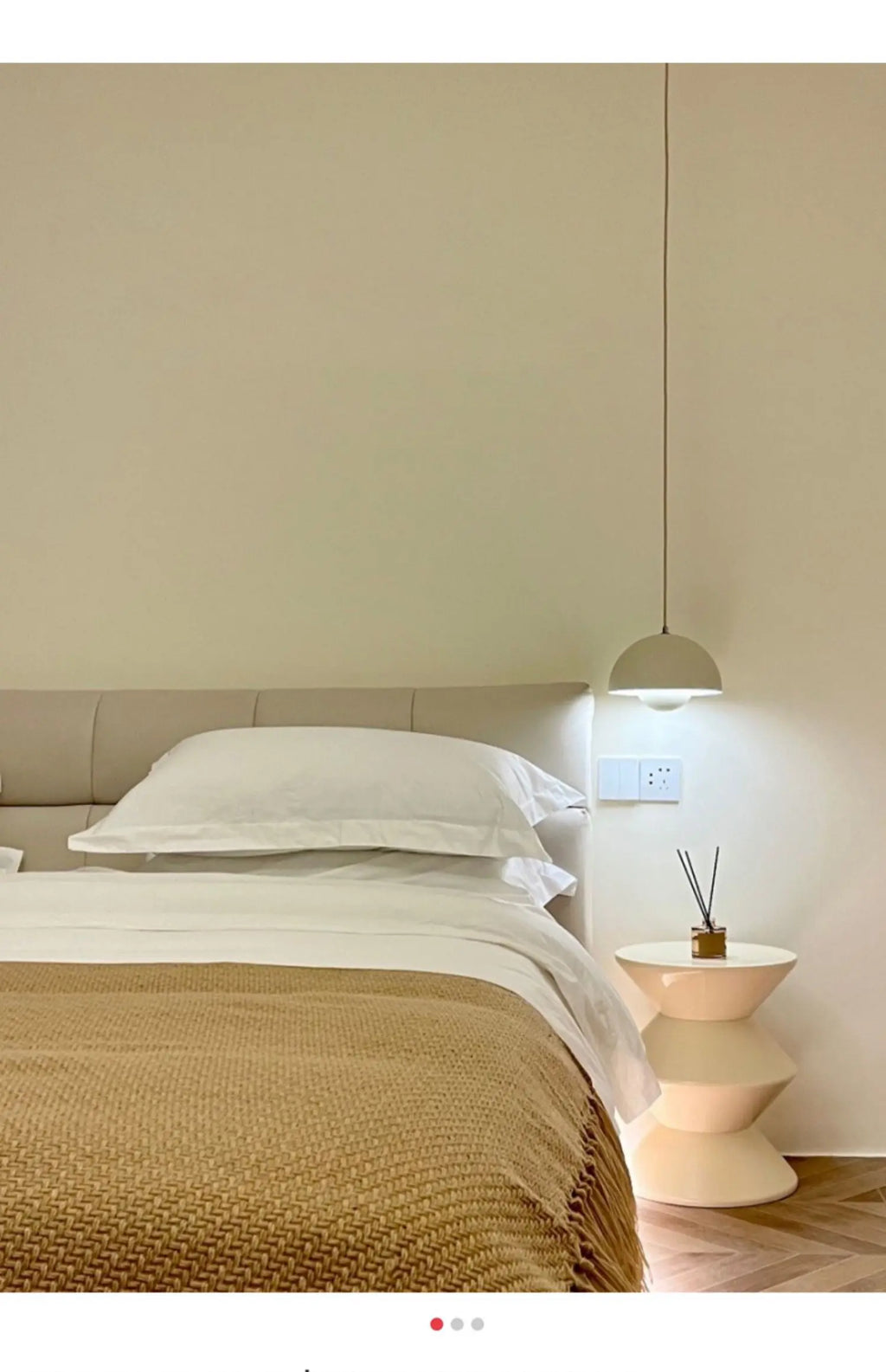 Bedroom Bedside Chandelier Danish Bud Lamp Internet Celebrity Cream Style Simple Modern Creative Small Chandelier