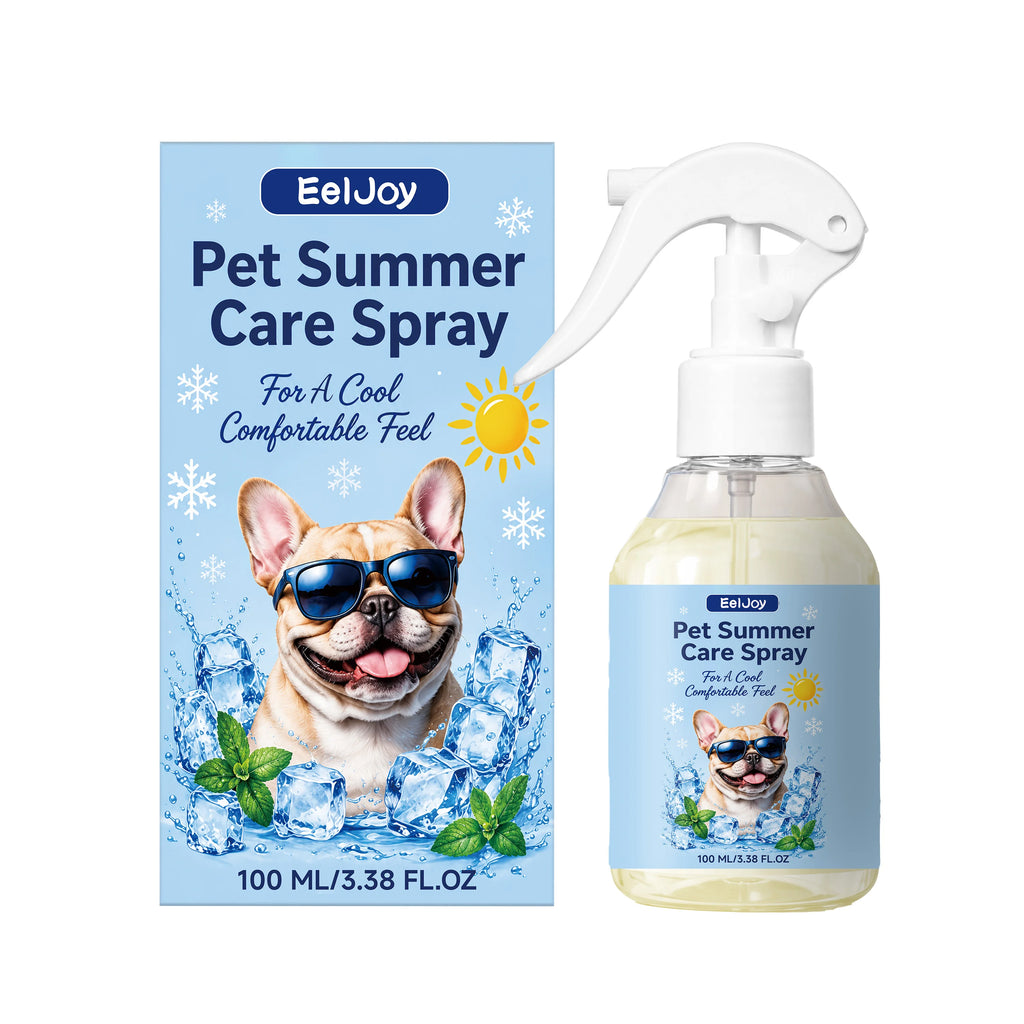 Pet Summer Cooling Spray Gentle Instant Heat Relief Refreshing Mist Waterless Portable Outdoor Quick Cooling Pet Care Supplies