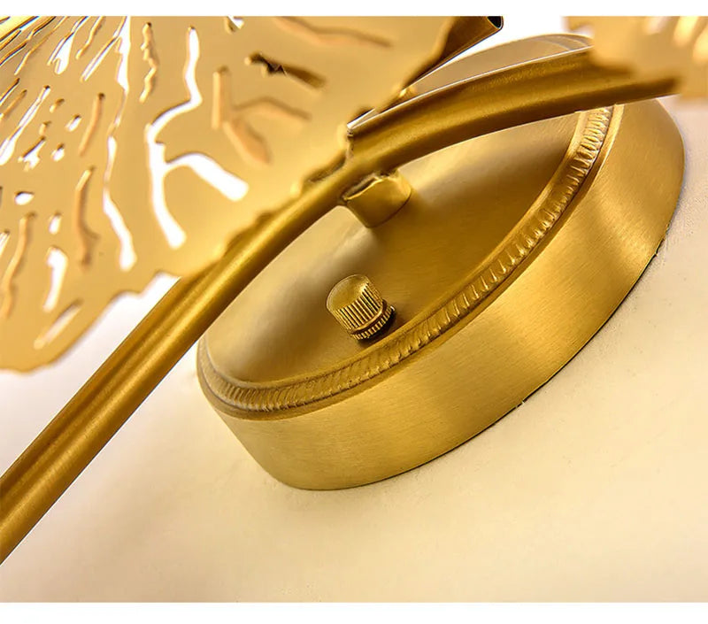 Post-modern Living Room Lotus Leaf Decor Creative New Chinese-style Dining Room Light Minimalist Bedroom and Hallway Wall Lamp
