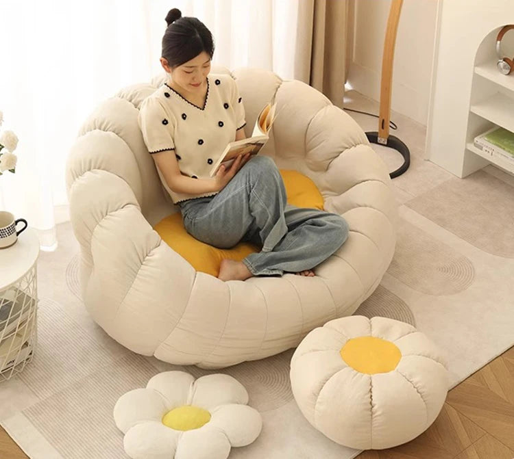 2 Person Living Room Sofas Modern Puffs Sofa Comfortable Relaxing Sofas Bedroom Luxury Sofa Sets Lazy Bean Bag Home Furniture