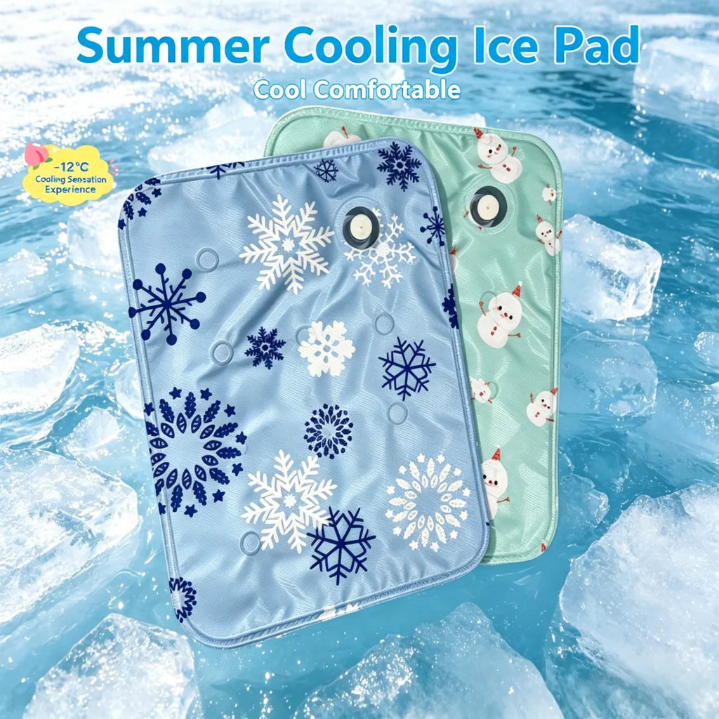 Pet Summer Cooling Mat, Self-Watering Ice Gel Cooling Pad for Pets, Portable and Durable Pet Ice Mat, Suitable for Small and Large Dogs