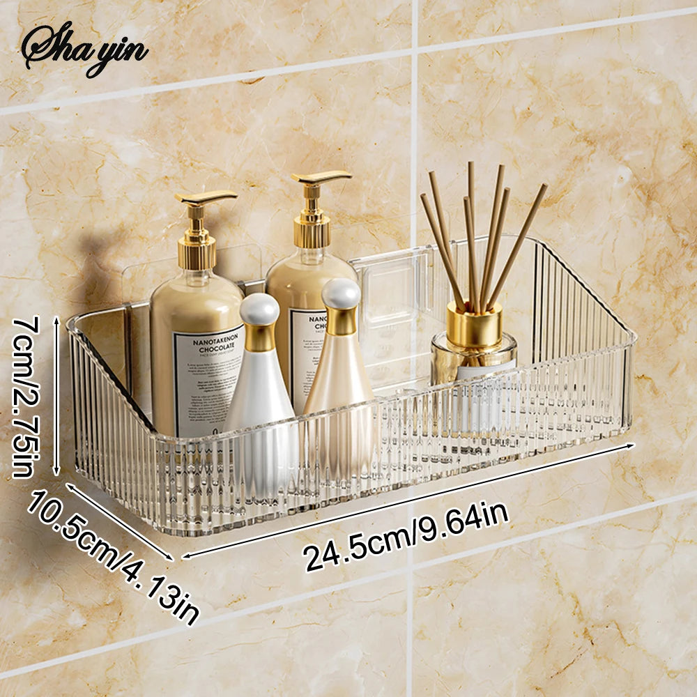 Bathroom Storage Rack Wall Mounted Toilet Washroom Washroom Washbasin Wall Organizing Storage Basket