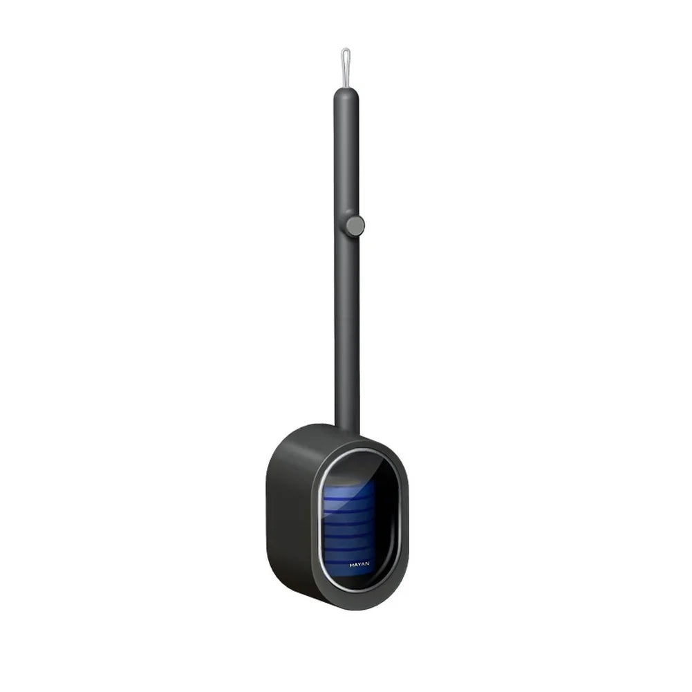 Bathroom Cleaning Kit with Disposable Toilet Brush Wall Mounted No Drill Installation and Built in Cleaning Solution