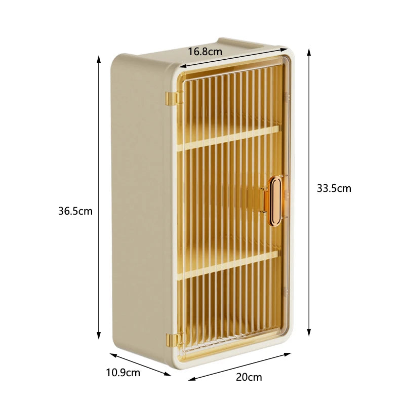 Bathroom Shelf Wall Mounted Waterproof Tissue Box Multifunctional Storage Rack for Toiletries Storage Box Shampoo Organizer