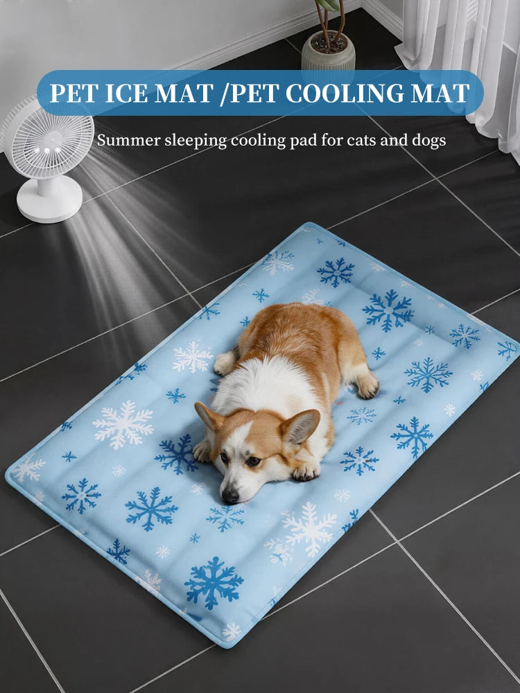 Pet Cooling Mat, Summer Cooling Pad for Dogs & Cats, Pet Ice Sleeping Cushion Summer Cooling Cushion