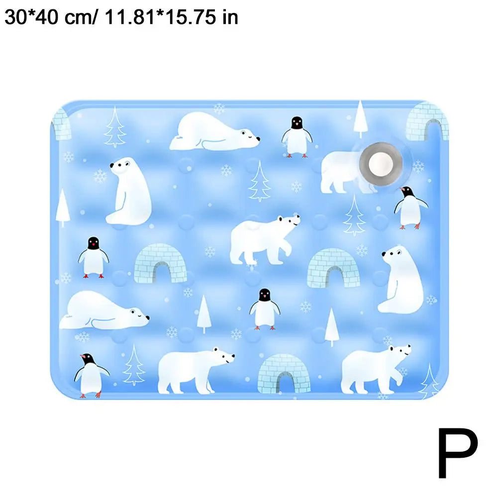 Cooling Ice Mat For Pets Summer Pet Cold Bed Extra Large For Small Big Dogs Pet Accessories Water Injection Cooling Pad Dry Pad