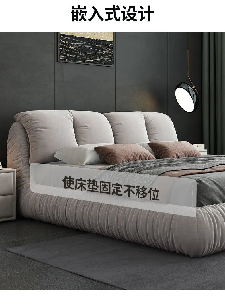 Bedroom Unique Minimalist Beds Nordic Organizer Upholstery Sleeping Fancy Bed Lounge Frames Queen 180x200cm House Accessories