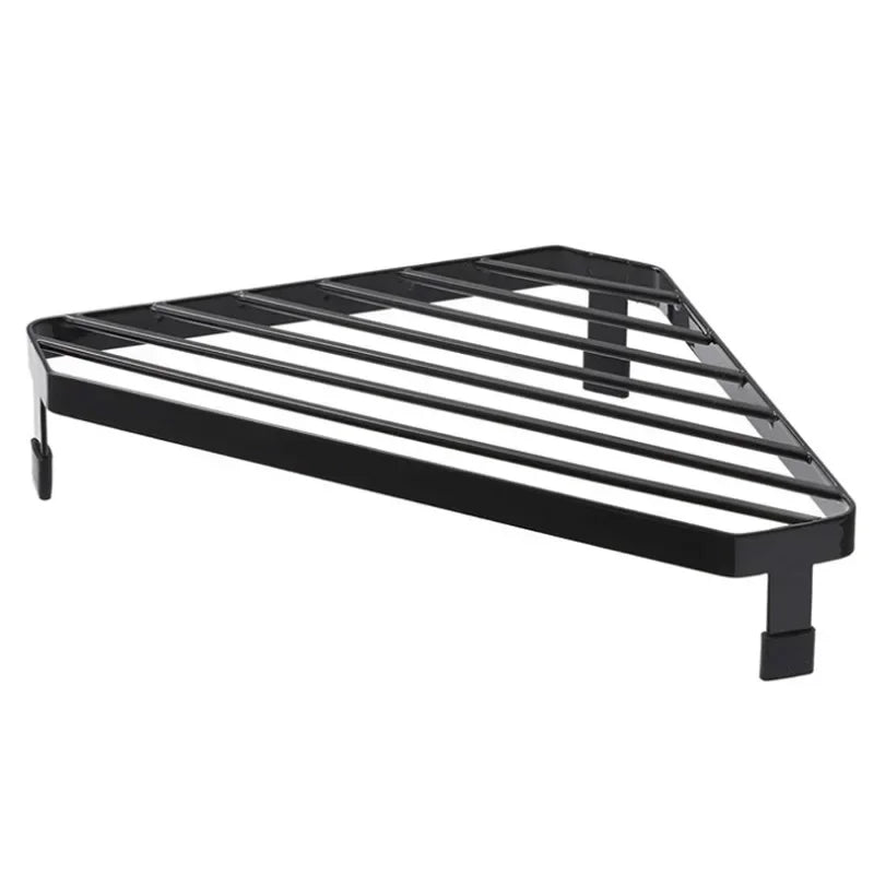 Kitchen Storage Metal Iron Single Layer Kitchen Seasoning Jar Pot Shelf Dish Drying Rack