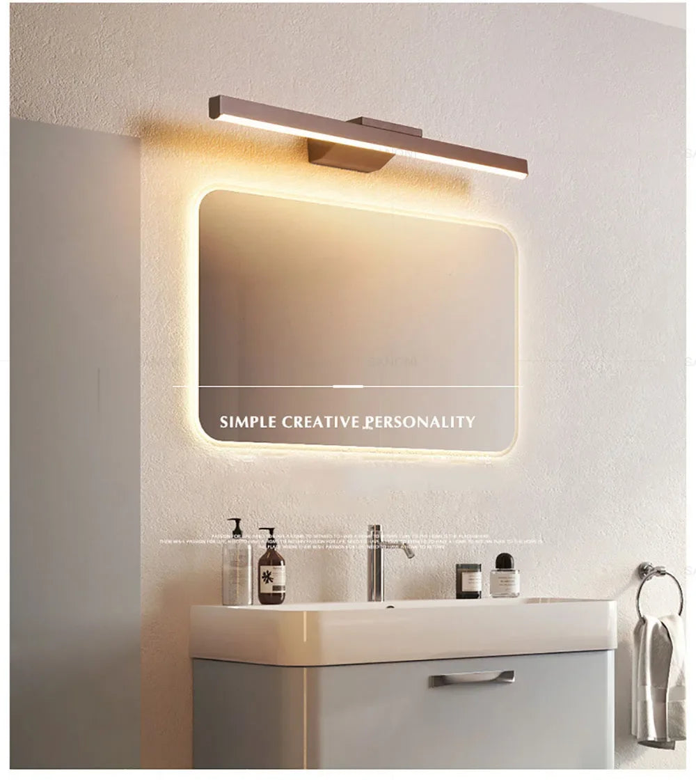 Bathroom LED Wall Lamp Wall Sconce Modern Mirror Headlight for Toilet Stairs Aisle Vanty Lamps Home Decorations Fixture Luster