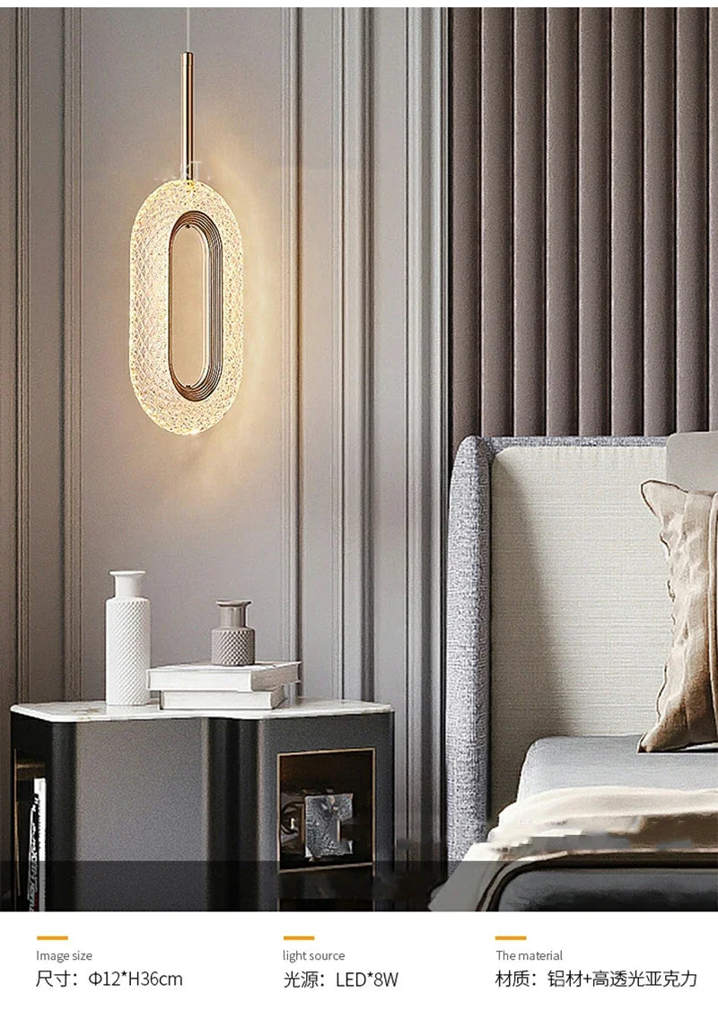 Modern Bedroom Bedside Chandelier Originality Corridor Wall Lamp Restaurant Bar Ceiling Lamp Indoor Decorate Pendant Luminaires