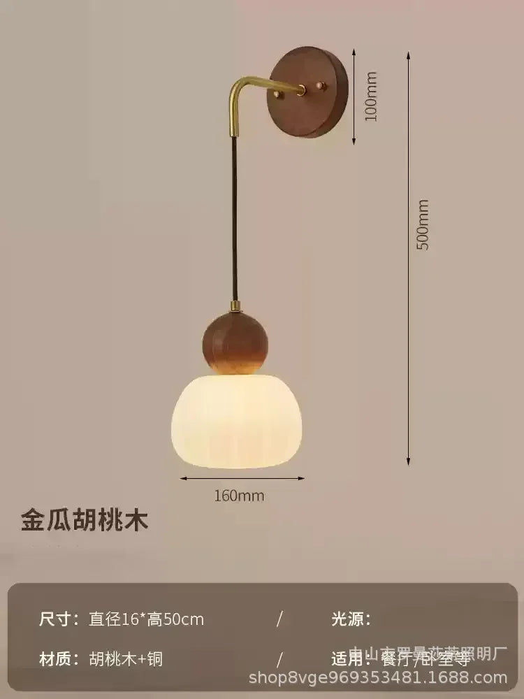 Cream Wind Bedroom Chandelier Simple Children's Bedside Chandelier Modern Creative Jack-o '-lantern Nordic Restaurant Lamps