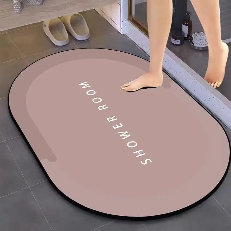 Bathroom Mat Decor Rug, Non-Slip, Quick-Drying, Stain-Resistant Bathroom Mat - Easy-Care Shower Mat for Bathroom Floors Mat