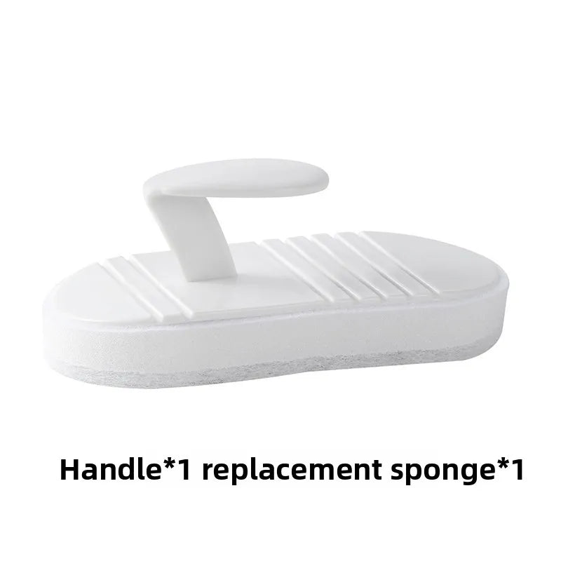 Bathroom Handheld Tub Brush Tile Scrubber Flexible Cleaning Sponge for Home Kitchen Countertop