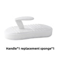 Bathroom Handheld Tub Brush Tile Scrubber Flexible Cleaning Sponge for Home Kitchen Countertop