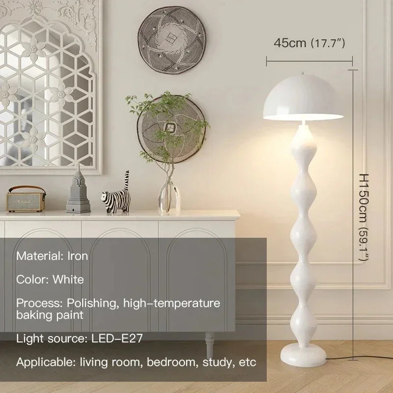 Nordic Living Room LED Floor Lamp Creative Mushroom Shape Indoor Atmosphere Lighting Decorative Floor Lamp
