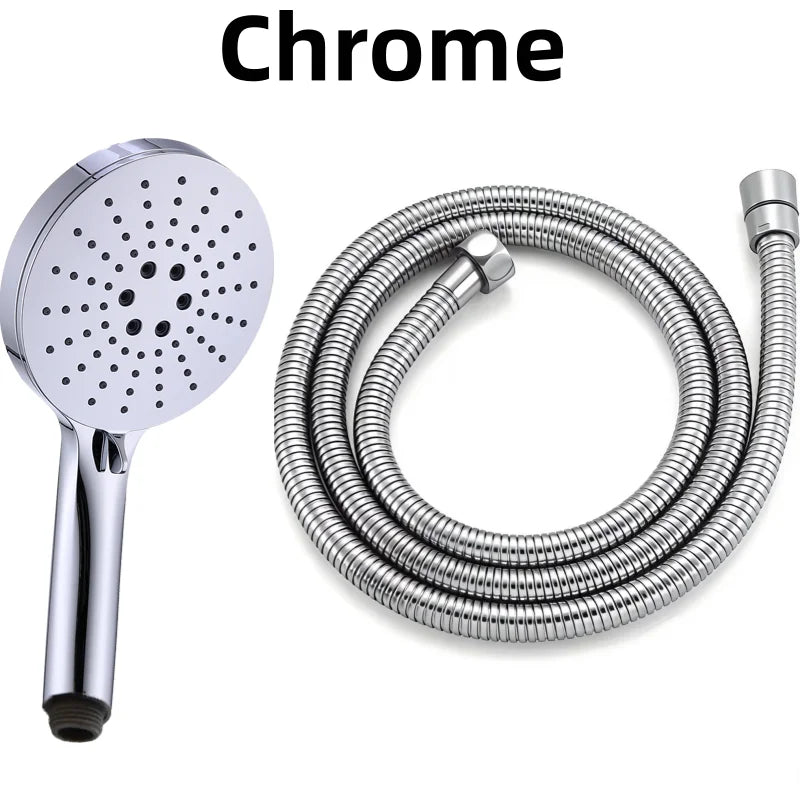 Bathroom 3 Functions Handheld High-pressure Water-Saving Shower Head Hardware Accessories High Qualit ABS Hand-Hold Shower