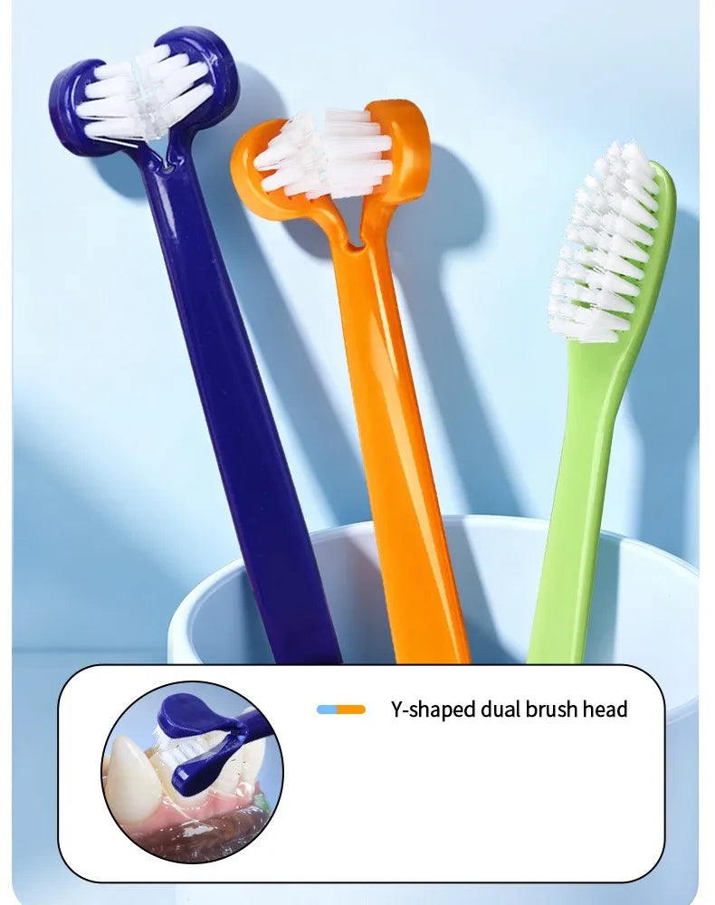 Dog Toothbrush Double-head Dogs Toothbrushes Oral Care Dog Teeth Cleaning Small Pet Mouth Cleaning Cat Toothbrush Pet Products