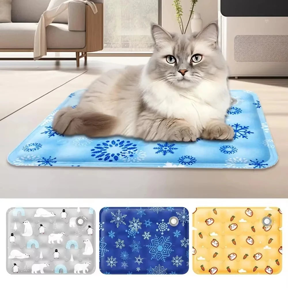 Cooling Beds Mat Cat Dog Cooling Mat Summer Durable Ice Blanket Self Added Water Reusable Cold Bed Anti-Heat Small Large Pets