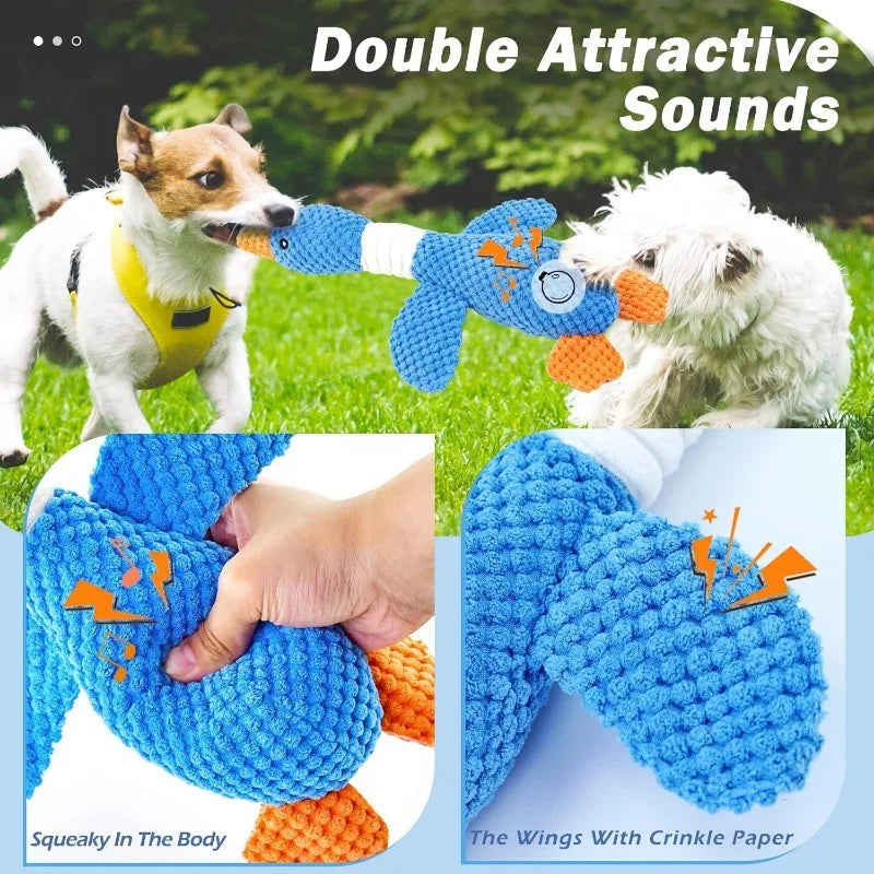 Cat Dog Toys for Aggressive Chewers Cats Dogs,Chew Squeak Toy Cats Dogs Interactive Plush Doll Pet Products
