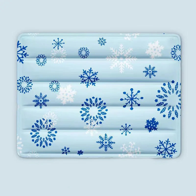 Cartoon Print Summer Cooling Mat for Dogs Cats Non-Toxic Reusable Ice Pad Pet Self-Cooling Cushion Bed