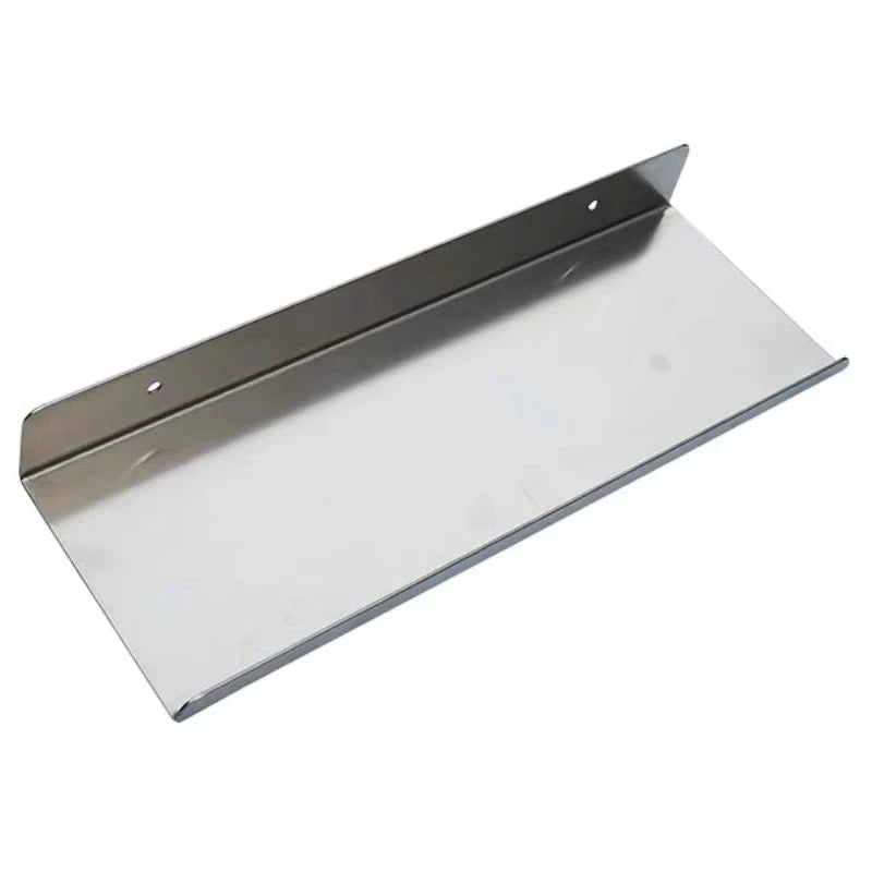 Bathroom Minimalist Stainless Steel Shelf Sanitary Products Teeth Cup Storage Rack Wash Table Wall Hanging Metal Laminate