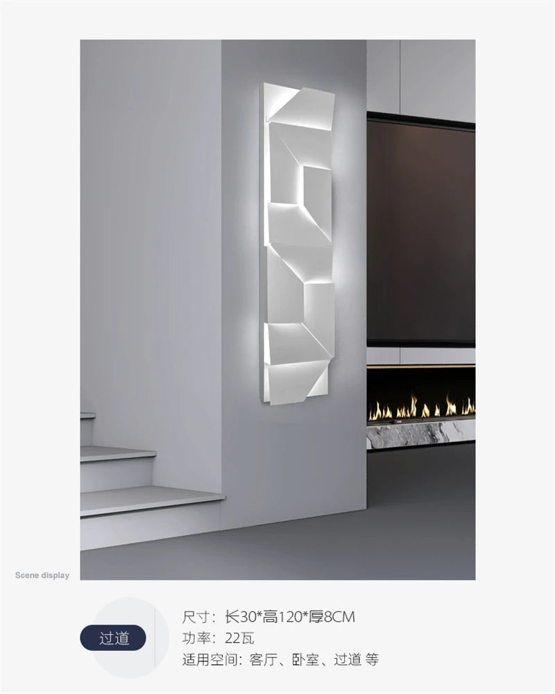 Living Room Background Wall Art Wall Lamp Minimalist Bedroom Bedside Entrance Hall Foyer Hallway Decorative Wall Painting Lamp