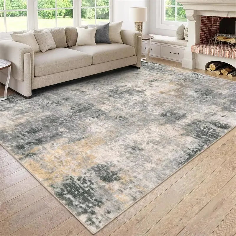 Living Room Large Area Carpet Modern Abstract Living Room Kitchen Bathroom Entryway Washable Rugs Stain-resistant Large Mats