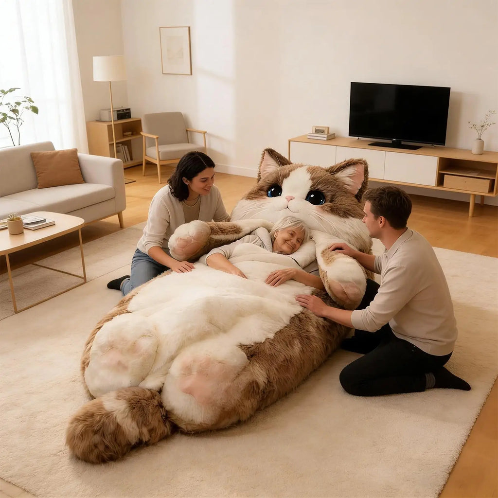 Adult Sleeping Bag Soft Warm Room Decor Cat Envelope Warm Sleeping Bag For Indoor Home Bedroom Living Room Apartment Dorm Hotel