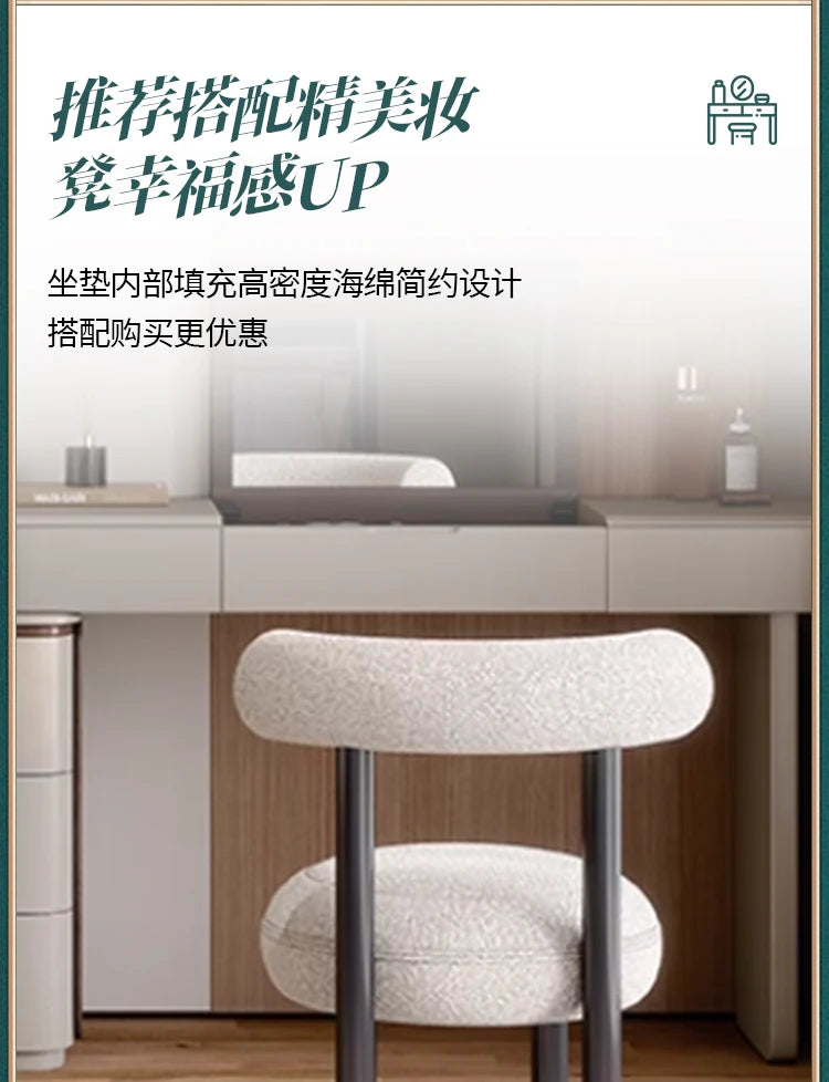 Bedroom Big Dressing Table Vintage Desk Aesthetic Luxury Dressing Table Nordic Girls Espejo Maquillaje Luz Home Furniture