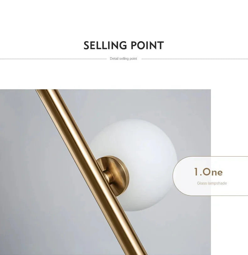 Living room Floor Lamp Magic Beans Glass Round Ball Bedside Standing Light H165cm 9 Heads Lighting Fixture for Home Indoor Decor